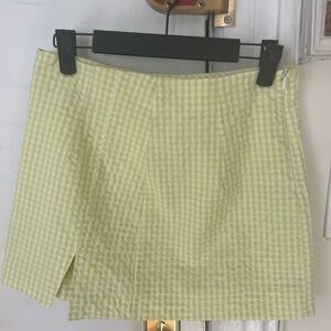 Zara gingham mini skirt